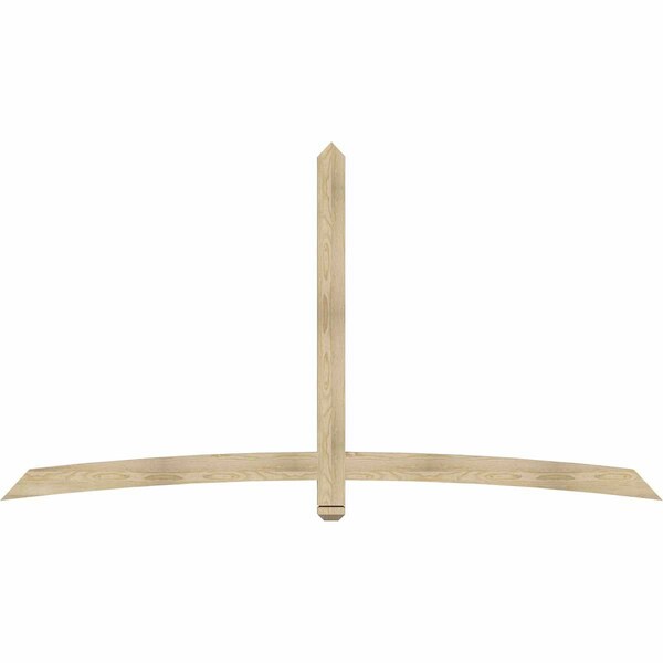 Ekena Millwork Bellingham Rough Sawn Timber Gable Bracket, Douglas Fir, 96"W x 52"H x 2"D x 4"F, 13/12 Pitch GBW096X52X0204BEL00RDF - main